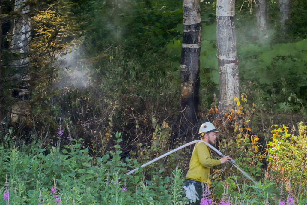 Wildfire sparks up at Red Shirt Lake over Fourth of July weekend